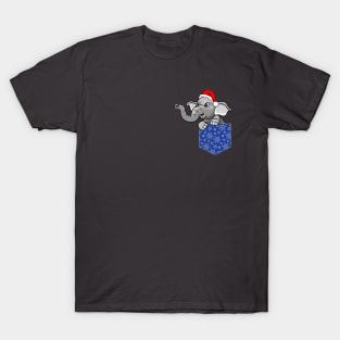 Christmas Elephant Sanata T-Shirt